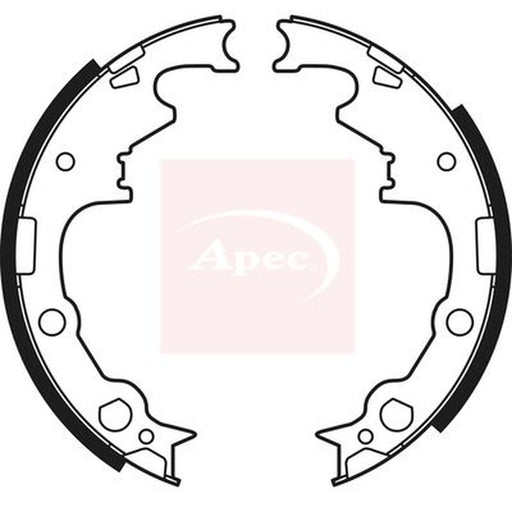 Apec Brake Shoe Set Axle Kit fits Jeep Cherokee 1984-2001 2.5 4.0