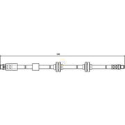 NAPA Brake Hydraulic Hose Line Front fits BMW 1 2004-2013