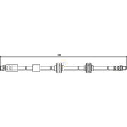 NAPA Brake Hydraulic Hose Line Front NBH1006