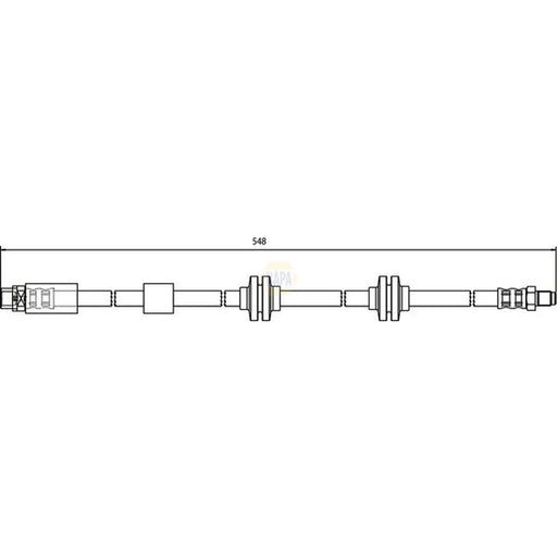 NAPA Brake Hydraulic Hose Line Front NBH1006