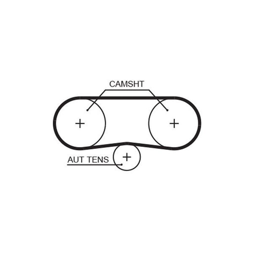 Gates Timing Belt Cambelt 58 Teeth fits Audi A2 2000-2005 1.4 1.6