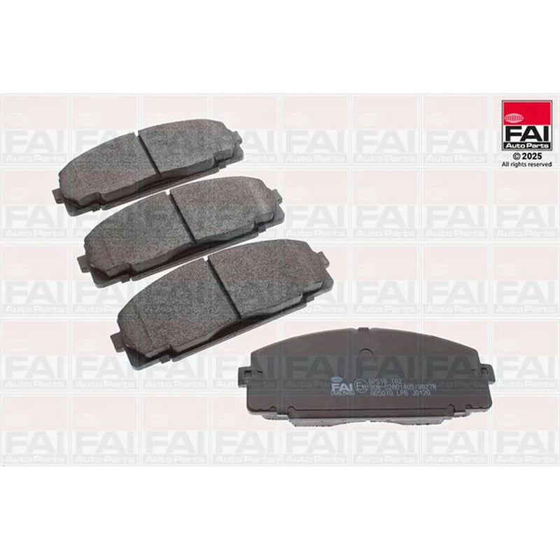 FAI Front Brake Pad Set fits Toyota Dyna 100 Platform/Chassis 1995-2001 2.4