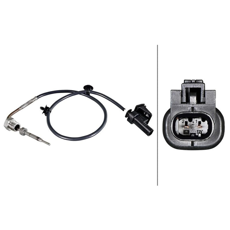 Hella Exhaust Gas Temperature Sensor before catalytic converte fits Opel Astra J