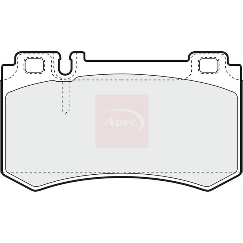 Apec Rear Brake Pad Set fits Mercedes-Benz Clk 2002-2010