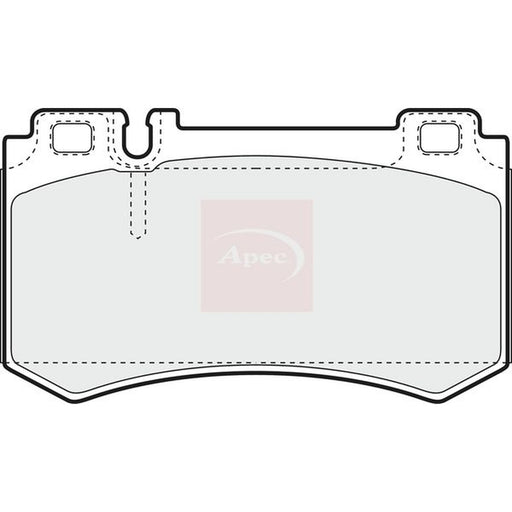 Apec Rear Brake Pad Set fits Mercedes-Benz Clk 2002-2010