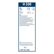 Bosch Conventional Wiper Blade 330mm — H330 fits Ford Focus III 2010-2020