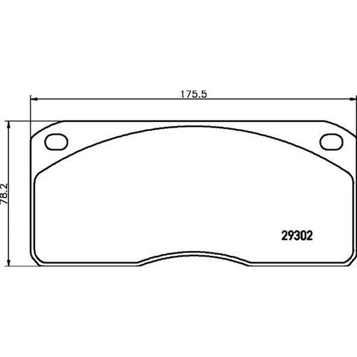 DON Rear Brake Pad Set fits Ford Cargo 1981-1996