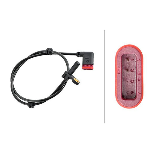 Hella ABS Wheel Speed Sensor Rear fits Mercedes-Benz S-Class 2005-2013
