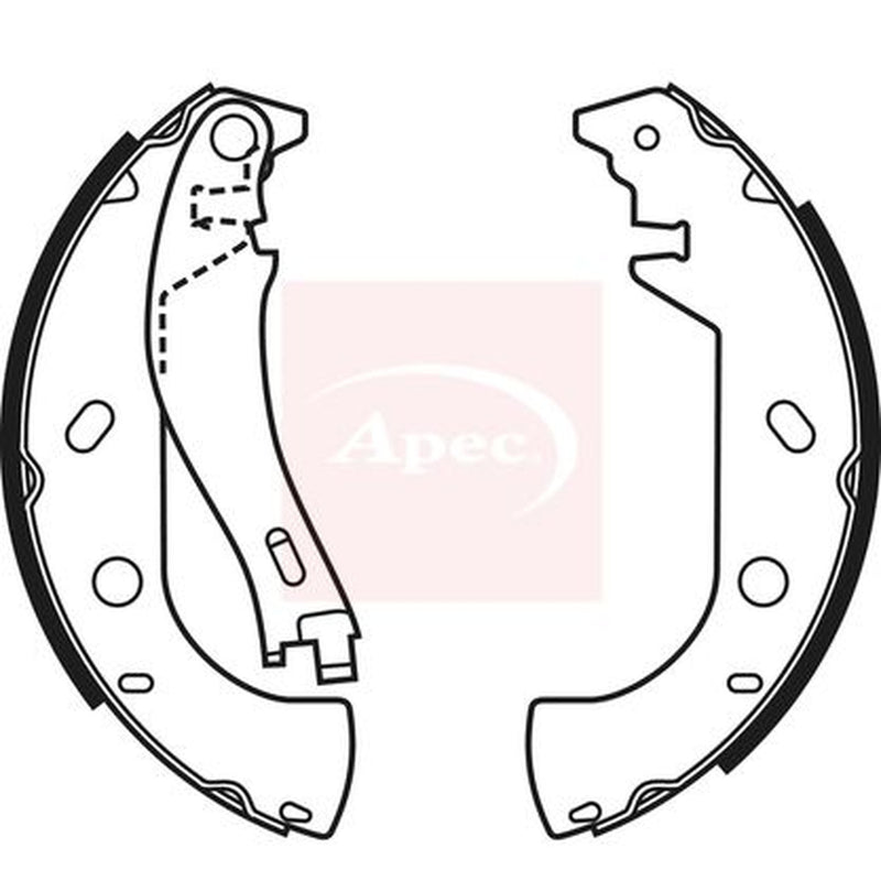 Apec Brake Shoe Set Axle Kit fits Fiat Marea Weekend 2000-2002 1.6