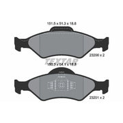 Textar Front Brake Pad Set 2320001