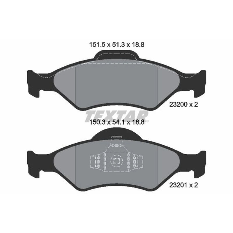 Textar Front Brake Pad Set 2320001
