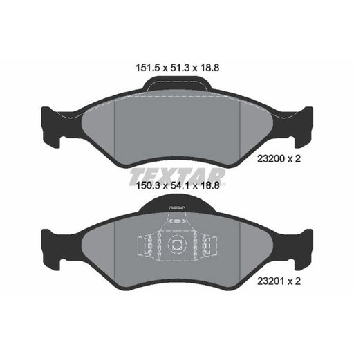 Textar Front Brake Pad Set 2320001