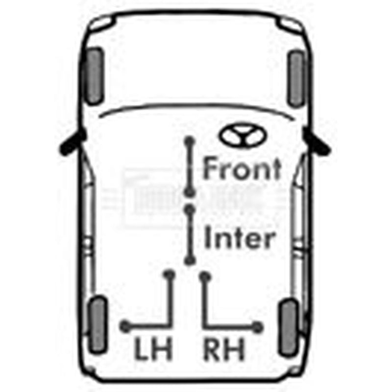Borg & Beck Handbrake Cable Front BKB3118
