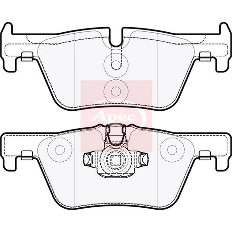 Apec Rear Brake Pad Set PAD1850