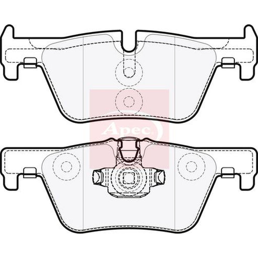 Apec Rear Brake Pad Set fits BMW 1 Sports Hatch 2011-2019