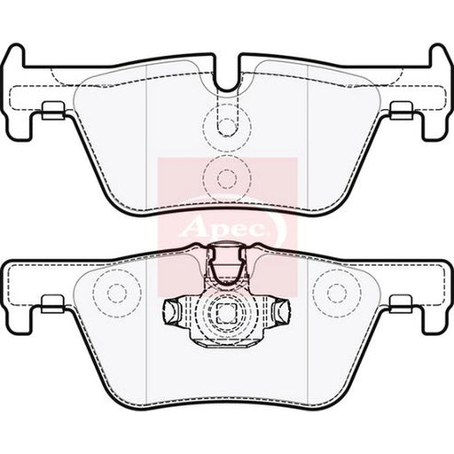 Apec Rear Brake Pad Set PAD1850