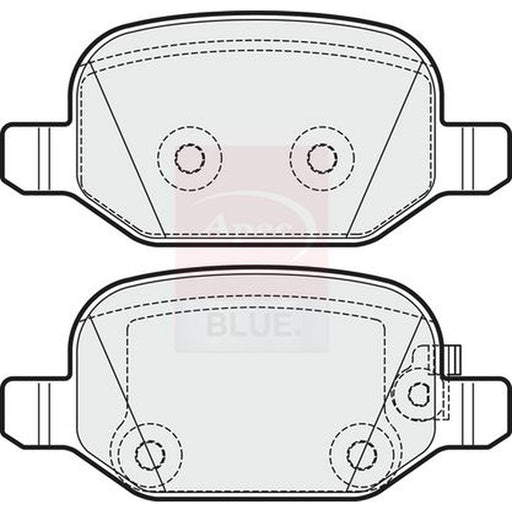 Apec Front & Rear Pads fits Fiat 500L 2012-2018 0.9 1.3 1.4 1.6