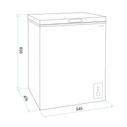 Baridi Freestanding Chest Freezer 99L Capacity - Black DH153 Baridi - Dynamic Drive