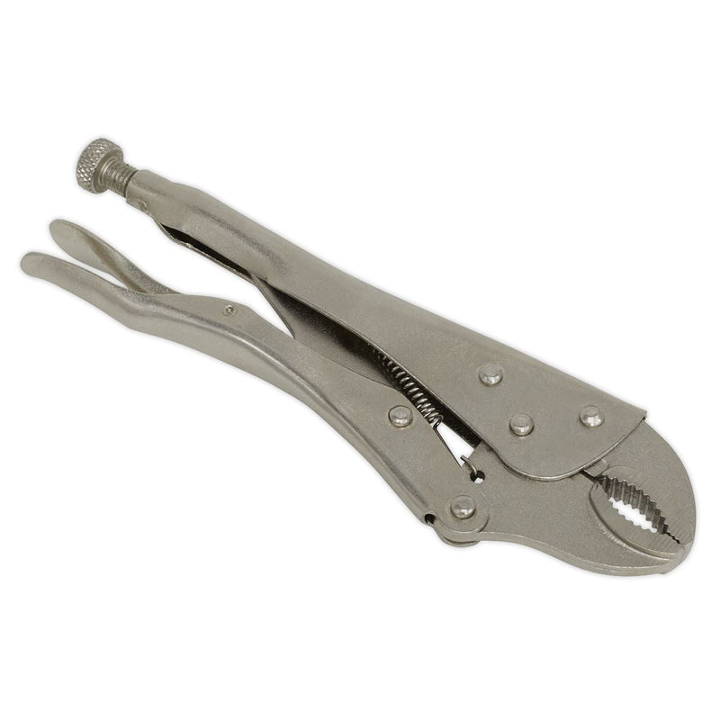 Sealey Locking Pliers 215mm Curved Jaw S0487 Siegen by Sealey - Dynamic Drive