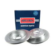 Borg & Beck 2 x Solid Rear Brake Discs BBD4661-x2