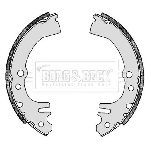Borg & Beck Brake Shoe Set Axle Kit BBS6300