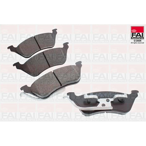 FAI Rear Brake Pad Set fits Chrysler Voyager 2000-2008 2.4 2.5 2.8 3.3