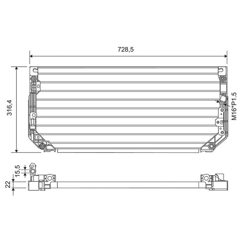Valeo Air Conditioning Condenser 812697