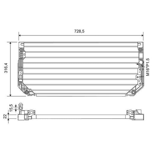 Valeo Air Conditioning Condenser 812697