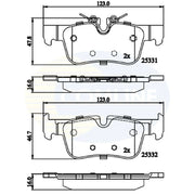 Comline Front & Rear Brake Discs & Pads fits Mini Mini Clubman 2015-2024