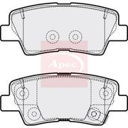 Apec Rear Brake Pad Set fits Hyundai Grandeur 2011-2017 2.2 2.4