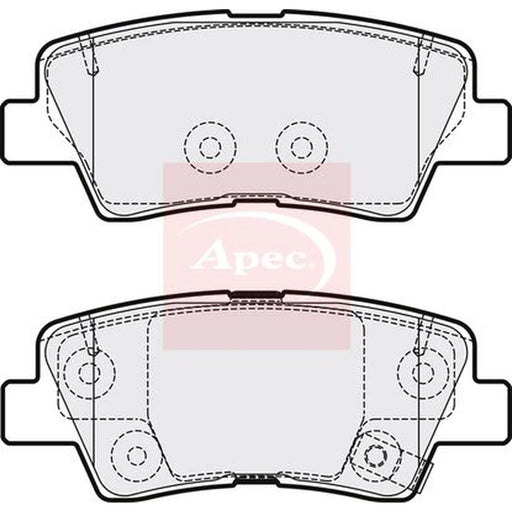 Apec Rear Brake Pad Set PAD2096