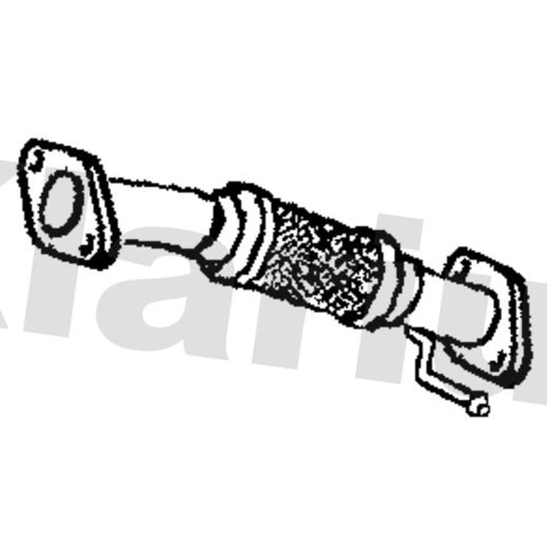 Klarius Exhaust Pipe OD fits Hyundai I20 I 2008-2015 1.4