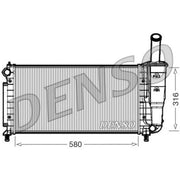 Denso Engine Radiator DRM09105