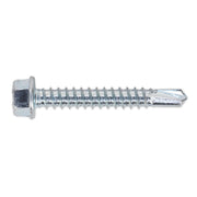 Sealey Self Drilling Screw 5.5 x 38mm Hex Head Zinc Pack of 100 SDHX5538 Sealey - Dynamic Drive