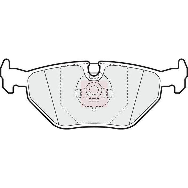 Apec Rear Brake Pad Set fits BMW 3 1986-1999 2.3 2.5 3.0 3.2