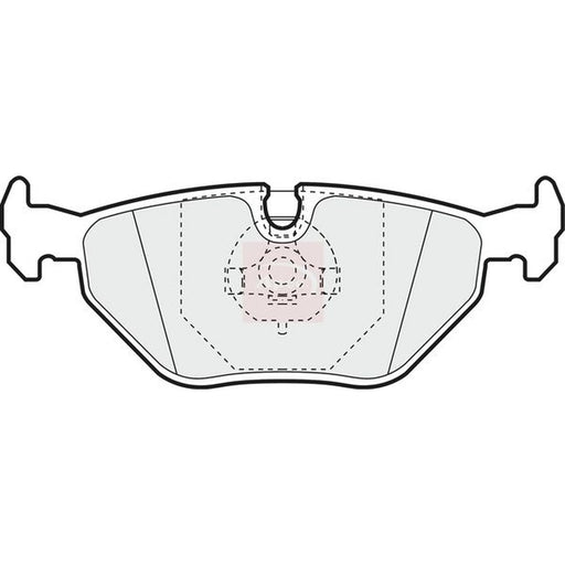 Apec Rear Brake Pad Set fits BMW 3 1986-1999 2.3 2.5 3.0 3.2