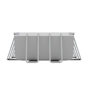 Dellonda Steel Frame Rectangular Swimming Pool - Step Ladder & Filter Pump 21ft Dellonda - Dynamic Drive