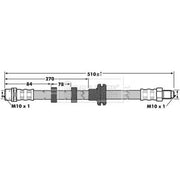 Borg & Beck Brake Hydraulic Hose Line Front Right BBH7075