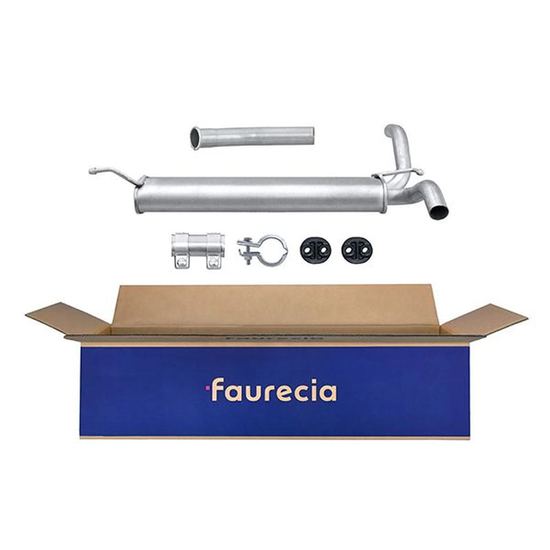 Hella End Silencer Rear fits Citroën C1 2005-2014 1.0