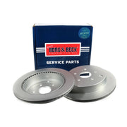 Borg & Beck Rear Brake Vented Discs & Pads fits Suzuki Grand Vitara II 2005-2015