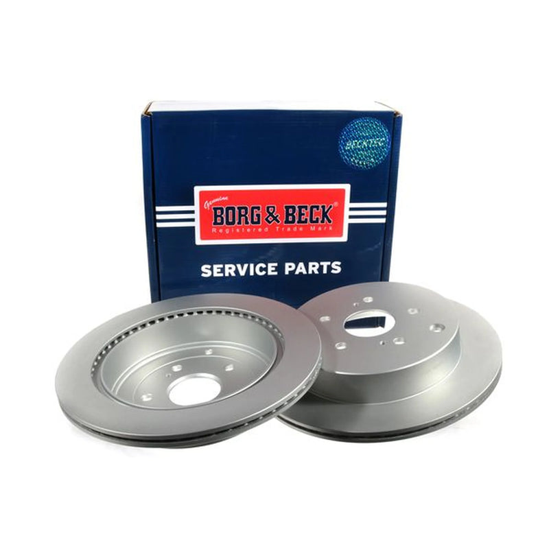 Borg & Beck Rear Brake Vented Discs & Pads fits Suzuki Grand Vitara II 2005-2015