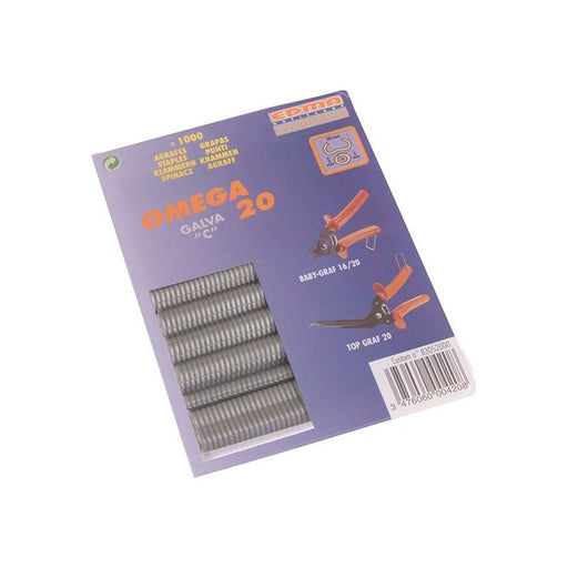 Edma Galvanised Steel Hog Ring Omega 20 (1000) Edma - Dynamic Drive