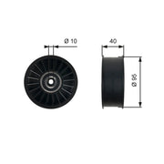 Gates V-Ribbed Belt Deflection/Guide Pulley T36500