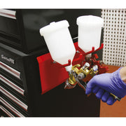 Sealey Magnetic Spray Gun Holder 2 Gun MSH02 Sealey - Dynamic Drive