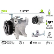 Valeo Air Conditioning Compressor 814717
