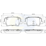 Comline Front & Rear Pads fits Volvo XC40 2017-2021