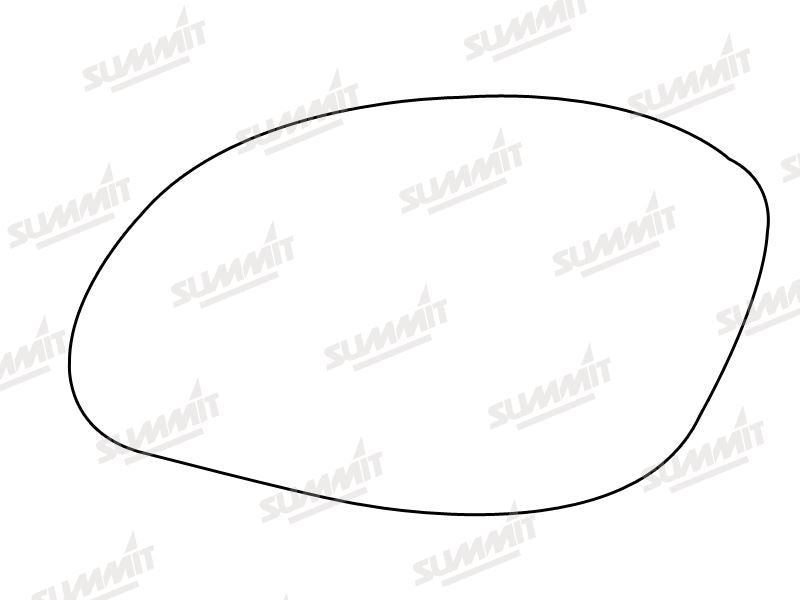 Summit Heated Base Plate With Standard Mirror Glass fits Vauxhall Vectra 99 to 02 LHS Summit - Bars 4 Cars