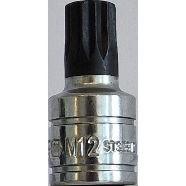 Carlyle Hand Tools 3/8Dr M12 Multispline Bit 40mm Long Carlyle Hand Tools - Dynamic Drive