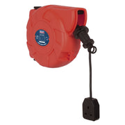 Sealey CRM101 10m Compact 240v Wall Mounted Retracting Extension Power Lead Reel Sealey  - Dynamic Drive