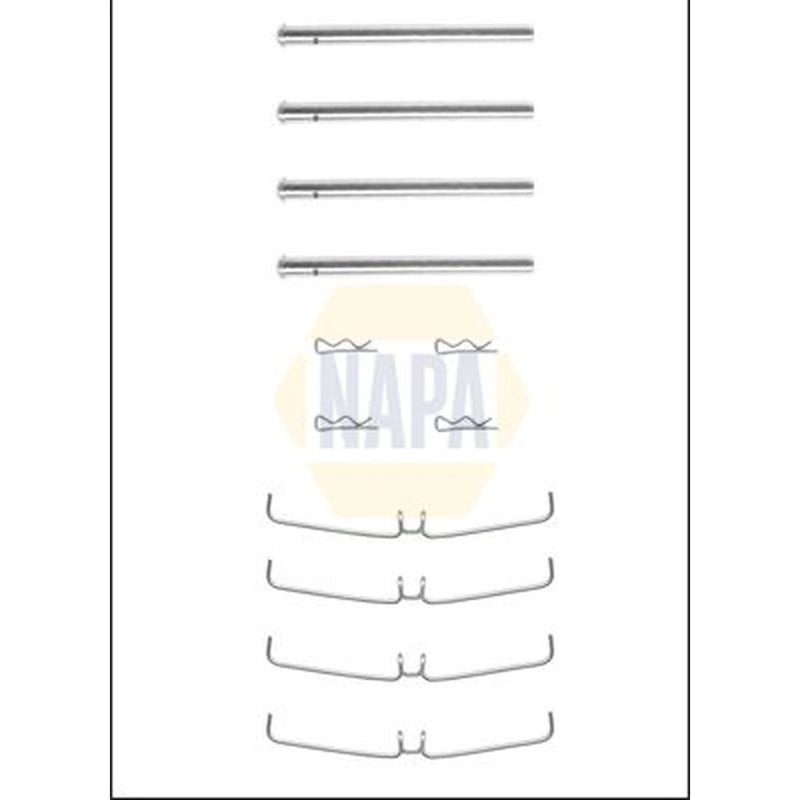 NAPA Brake Pad Accessory Fitting Kit Front fits Jaguar E-Type 1964-1975 4.2 5.3